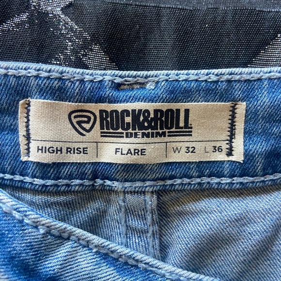 Rock & Roll Cowgirl Denim - Rock & Roll Cowgirl Blue Flare Jeans